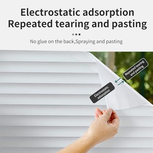 Window Privacy Film Blinds with Tools, Blinds, 29.6" x 78.7" - Image 6