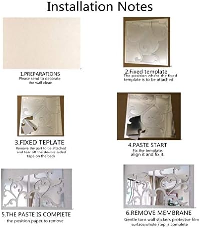 3D Mirror Wall Stickers, Acrylic Square Geometric Pattern DIY Art Decals, Self Adhesive Mirror Plastic Wall Sheet Tiles Home Decoration for Living Room Bedroom Stair Wall Decor (Triangle- 8pcs) - Image 4