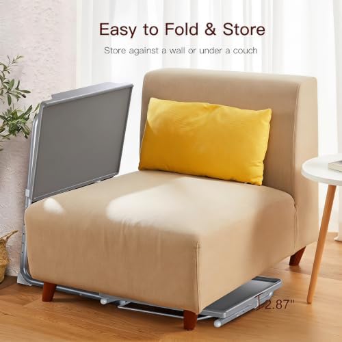HUANUO Adjustable TV Tray Table - TV Dinner Tray on Bed & Sofa, Comfortable Folding Table with 6 Height & 3 Tilt Angle Adjustments (Gray) - Image 5