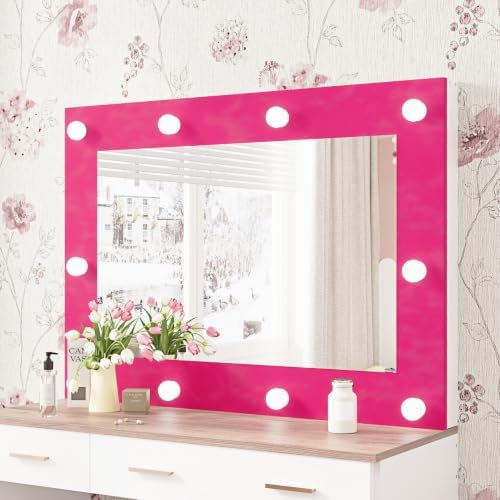 WESTICK Hot Pink Bulletin Board Border for Classroom Decorative Velvet Wallpaper Border Peel and Stick Hot Pink Mirror Frame Border for Bathroom Girls Bedroom Dressing Table DIY Crafts 3.9" x 394" - Image 3