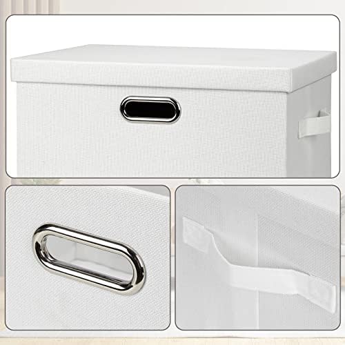 Storage Bins with Lids Fabric Closet Organizers Cubes Office Organization - Image 6