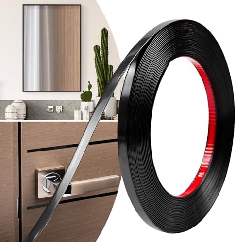 0.39in x 40Ft Peel and Stick Wall Molding Trim Matte Black by JSIWOTH