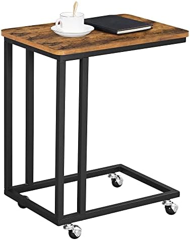 VASAGLE C Shape End Table for Couch or Sofa, Industrial Small Side Table by Unknown