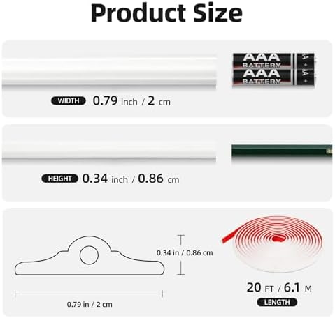20FT Flexible Peel and Stick Wall Molding Trim - Image 5