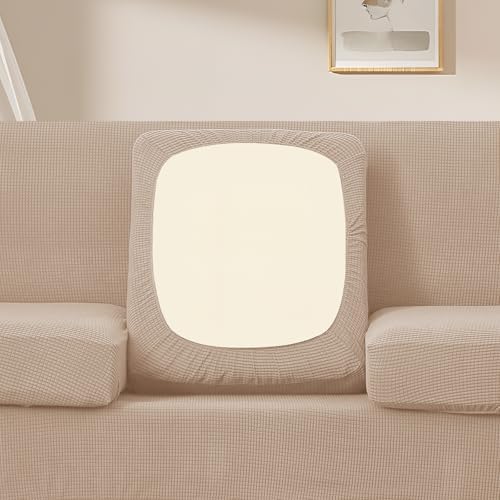 U-NICE HOME 4 Pieces Oversized Stretch Couch Cover Slipcover, Camel - Image 3