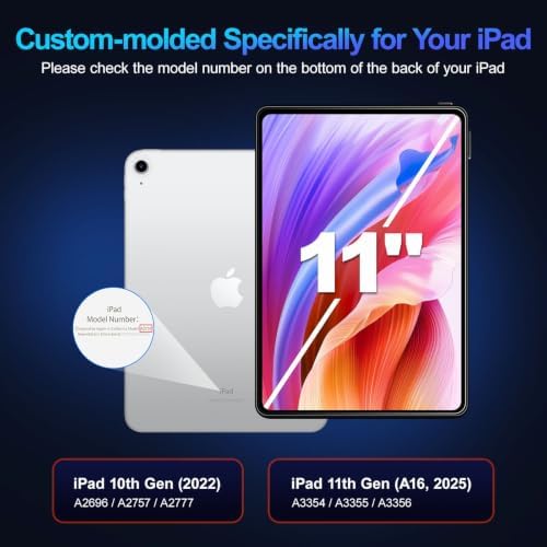 2 Pack Tempered Glass Screen Protector for iPad 11th (A16) 2025/iPad 10th Generation 2022, 9H 0.3mm Ultra Sensitive, High Transparency Film Guard - Image 2