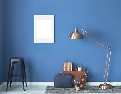 15.7" x 394" Blue Contact Paper Peel and Stick Wallpaper for Bedroom Easy Peel Off Wallpaper Blue for Bathroom Kitchen Wall Paper Renter Friendly Removable Vinyl Self Adhesive Matte - Image 6