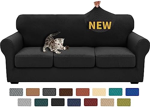 XINEAGE 4-Piece Stretch Sofa Cover, Washable Couch Covers for Dog by XINEAGE