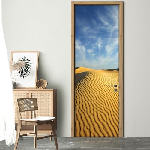 KACOLOR 3D Door Stickers Murals Peel and Stick Removable Door Decals Wallpaper for Home Office Bedroom Living Room Wall Decoration 30.3"W x 78.7"H, SP-F24054 by KACOLOR