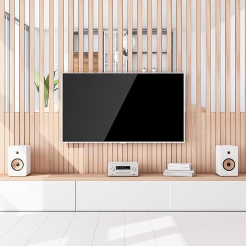 20 Pcs Mirror Wall Stickers Striped Design Mirror Art Tile Decal DIY Self Adhesive Wall Line Border Decals Removable Acrylic Mirror Wall Stickers and Murals for Home Decor 5 * 20cm (Sliver&Gold - Image 3