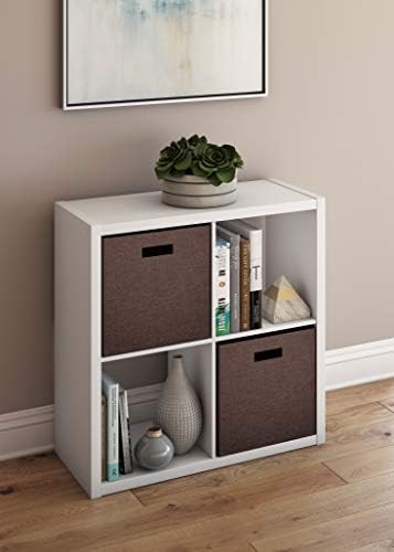 ClosetMaid Decorative Open Back 4-Cube Storage Organizer, White - Image 2