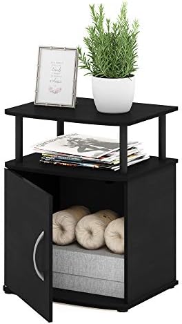 Furinno Jaya End Table, One, Black Wood by Furinno-FitsYourSpaceFitsYourBudget