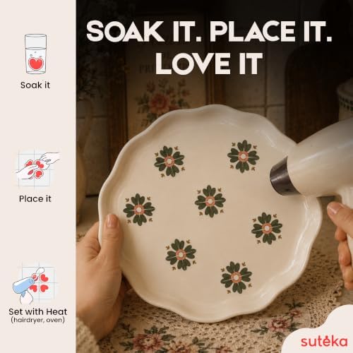 Suteka Tile Decal - Home Decor - Vintage Green, Set of 52 - Image 4