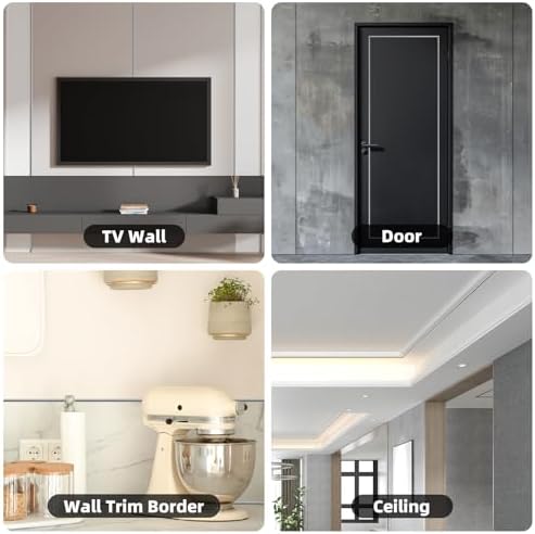 26.2Ft Peel and Stick Wall Molding Trim Silver - Image 4