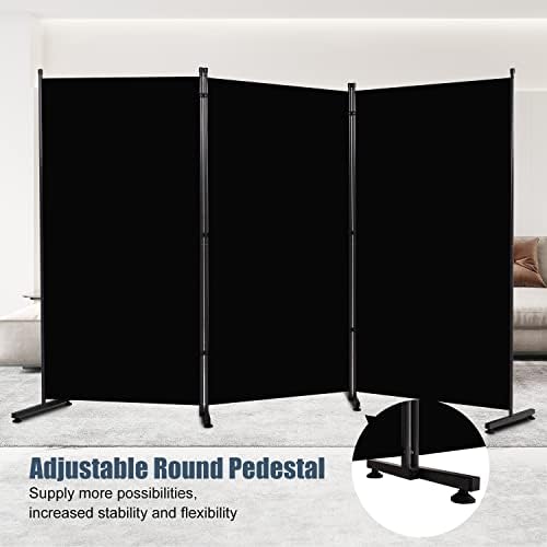 3 Panel Folding Room Divider,Privacy Screen Freestanding Space Separator - Image 2