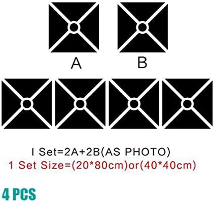 3D Mirror Wall Stickers, 4 Pcs Acrylic Square Geometric Pattern DIY Art Decals, Self Adhesive Mirror Plastic Wall Sheet Tiles Home Decoration for Living Room Bedroom Stair Wall Decor (Triangle- 4pcs) - Image 3