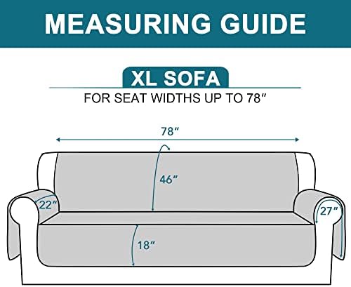 Turquoize 100% Waterproof Sofa Covers Couch Cover for Dogs, XL Sofa 78" - Image 5