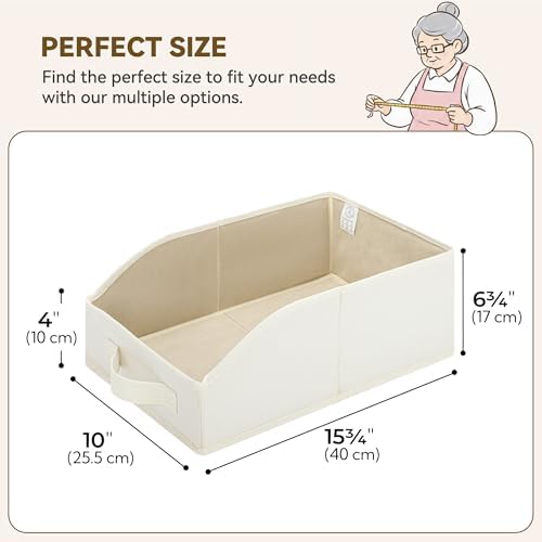 GRANNY SAYS Closet Organizers, 10"Lx15¾"Wx6¾"H Pearl White, 6-Pack - Image 6