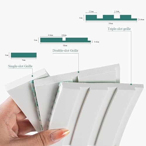 4-in White EVA molding Peel and Stick Panel, 3D Flexible Fluted self Adhesive Panels molding Trim for TV Background Wall, Playroom Safety & Modern Interior Decor(16.4FT) - Image 4