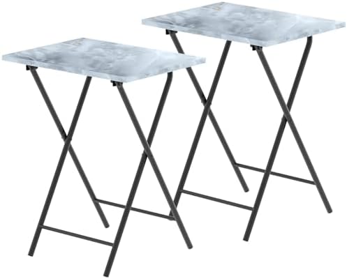 Adompacat 16" Small TV Tray Table, Folding TV Dinner Trays Set on Couch by Adompacat