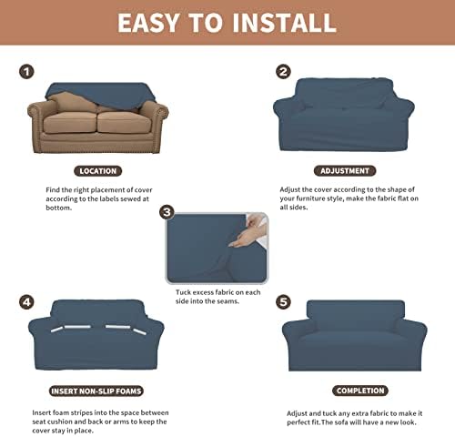 Easy-Going 100% Waterproof Couch Cover, 3 Cushion Couch Slipcover for Sofa - Image 5