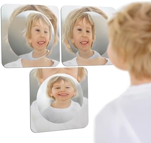 Special Supplies Sensory Bubble Wall Mirror - Interactive Acrylic Mirrors for Wall Decoration and Sensory Toys for Kids Classroom or Home -Sensory Room Decor -Visual, Tactile Stimulation (3 Pk) by SpecialSupplies