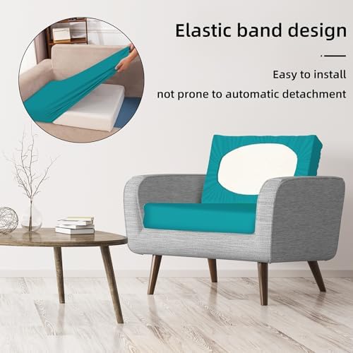 8 Pcs Outdoor Cushion Covers, Patio Sofa Cushion Covers Replacement - Image 6