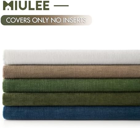 MIULEE Bronze Chenille Couch Throw Pillow Covers, 18x18 - Image 6