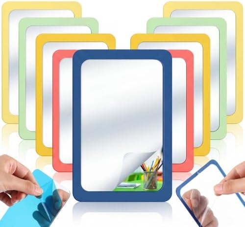 Dandat 10 Pcs 6x4 Shatter Proof Unbreakable Kids Mirrors, Hippie Color by Dandat