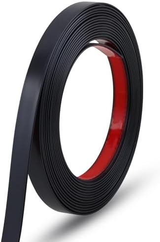 Gaahing 196.8" x 0.5" Matte Black Molding & Wall Trim, Flexible Peel and Stick Decorative Strip for Tile, Mirror, Ceiling, Floor, Panel, Cabinet by Getallthemoldingtrimsyoulike