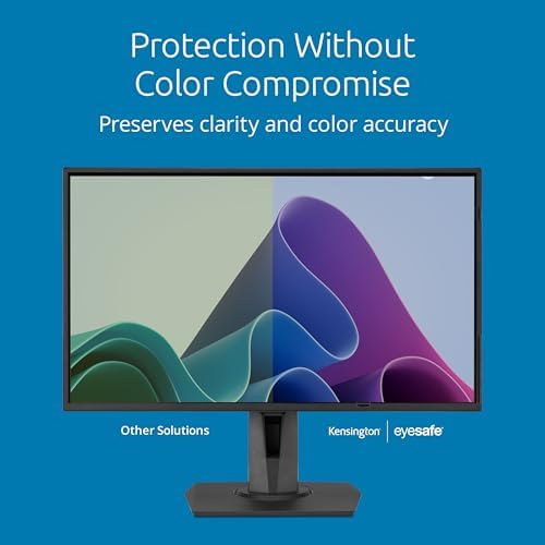 Kensington Eyesafe Privacy Screen for 21.5 inch 16:9 Widescreen Monitor, PCR Plastic, Blue Light Reduction, Computer Privacy Filter for Desktop, Compatible with LG Samsung Dell, EQ215A169A - Image 4