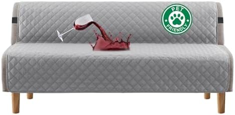 Turquoize 100% Waterproof Futon Cover Slipcover Armless Sofa Protector by Turquoize