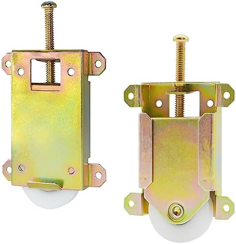 Sliding Mirror Closet Door Rollers Replacement Hardware Fits Contractors Part #W8020C or Hard 1775 Wardrobe Doors Wheels, 1-1/2" Durable POM Concaved Ball Bearing Wheel, 2 Pack by TPard