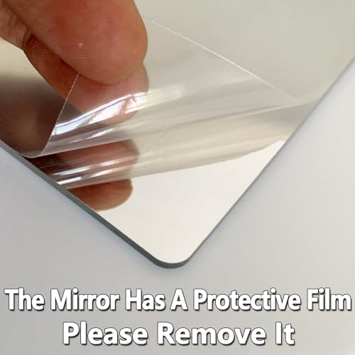 Unbreakable Door Mirror, Body Mirror for Kids, 1Pack 8 x8 inch, Shatterproof Plexiglass Long Mirrors for Bedroom Closet, Children Plastic Mirrors Non Glass Stick on Mirro - Image 5