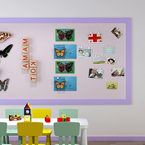 YENHOME Purple Bulletin Board Borders 3"X590" Classroom Borders for Bulletin Board Self Adhesive Bulletin Board Border Removable Self Stick Wallpaper Border Peel and Stick Wall Border for Bedroom - Image 2