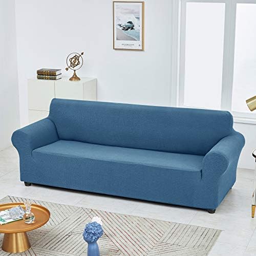 Joccun Stretch Couch Cover Slipcovers, 1-Piece Sofa Covers for 3 Cushion Couch Spandex Jacquard Washable Furniture Protector Cover for Living Room,Kids,Pets(Sofa,Niagara) - Image 4