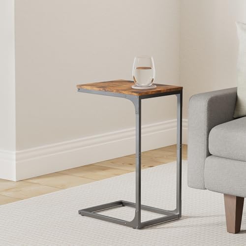 VASAGLE C-Shaped End Table Set of 2, Small Sofa Side Table with Metal Frame - Image 2