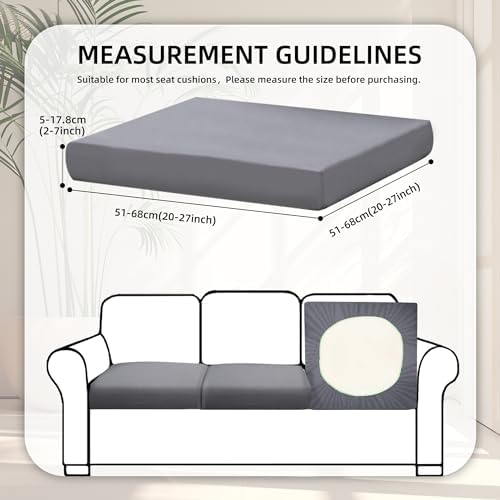 8 Pcs Outdoor Cushion Covers, Patio Sofa Cushion Covers Replacement - Image 2