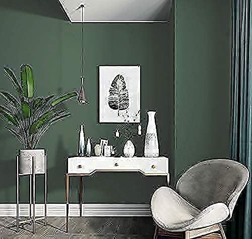 Dimoon 394''x23.6'' Green Peel and Stick Wallpaper Contact Paper Modern Self Adhesive Wall Paper Removable Renter Friendly Textured Solid Color Shelf Cabinet Vinyl Roll (394''x23.6'',Dark Green) - Image 9