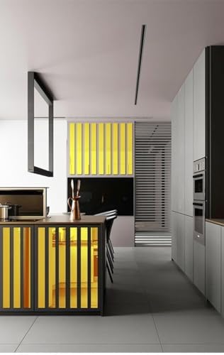 20Pcs Mirror Wall Stickers Striped Design Mirror Art Tile Decal DIY Self Adhesive Wall Line Border Decals Removable Acrylic Mirror Sheets and Murals for Home Decor 5 * 20cm（Gold） - Image 5
