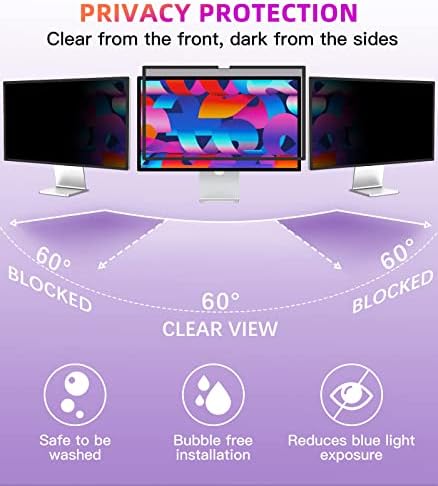 PYS Privacy Screen for iMac 24 Inch 2021/2023/2024 (M1/M3/M4 chip), Reusable & Removable, Privacy Filter for iMac All-in-One Desktop Computer and Anti-Glare Protector - Image 6