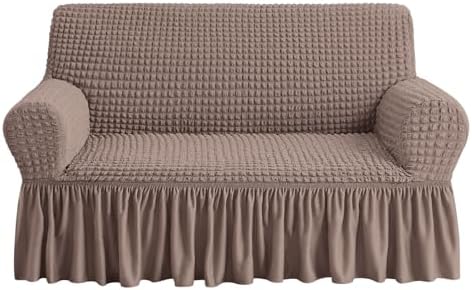 NICEEC Loveseat Covers Washable Love Seat Couch Covers Slipcover with Skirt by NICEEC