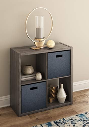 ClosetMaid 4-Cube Decorative Open Back Storage Organizer, Graphite Gray - Image 2