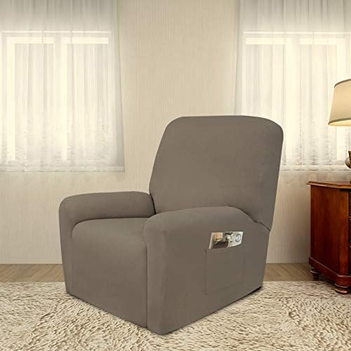 PureFit Stretc Recliner Chair Covers Fleece Soft Couch Covers for Sofa - Image 2