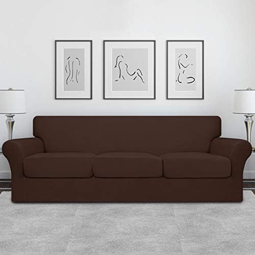 Easy-Going 4 Pieces Oversized Stretch Couch Cover for Dogs Washable - Image 2