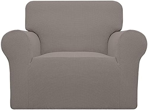 Easy-Going Stretch Oversized Chair Slipcover with Arm Washable Taupe by Easy-Going