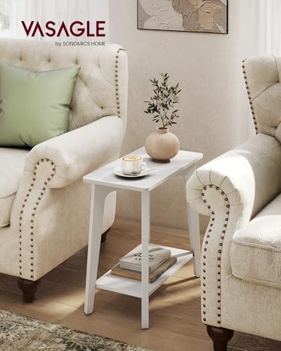 VASAGLE Side Table, 2-Tier Small Rectangular End Table, Nightstand - Image 2