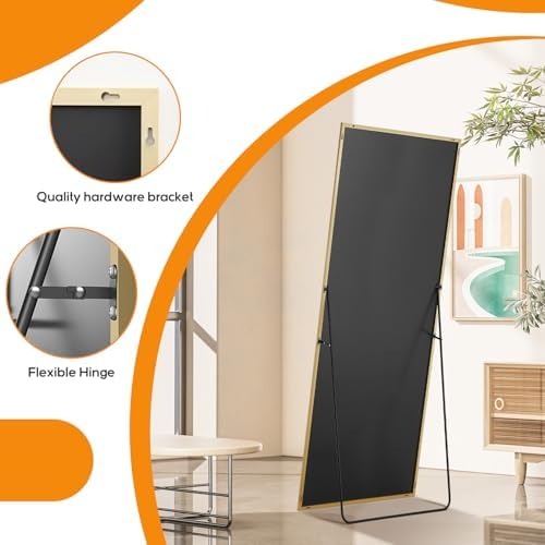 21"x64" Mirror Full Length, Upgraded Body Wall Mirrors - Image 6