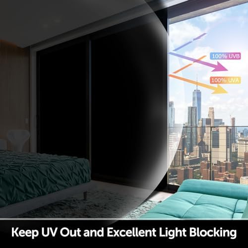 HIDBEA Mirror Blackout Window Film, 100% Light Blocking,35.4in x 6.5ft - Image 4
