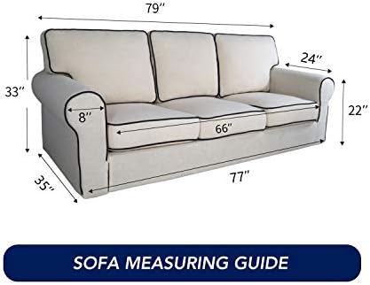 PureFit Stretch Couch Covers for Sofa Large Sofa Slipcovers Deep Teal - Image 6
